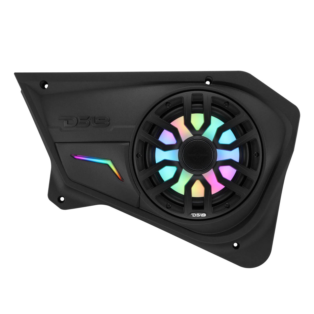 DS18 Back Door Panels for 8” Speakers with LEDs - Fits 2020–2024 Polaris RZR-PRO