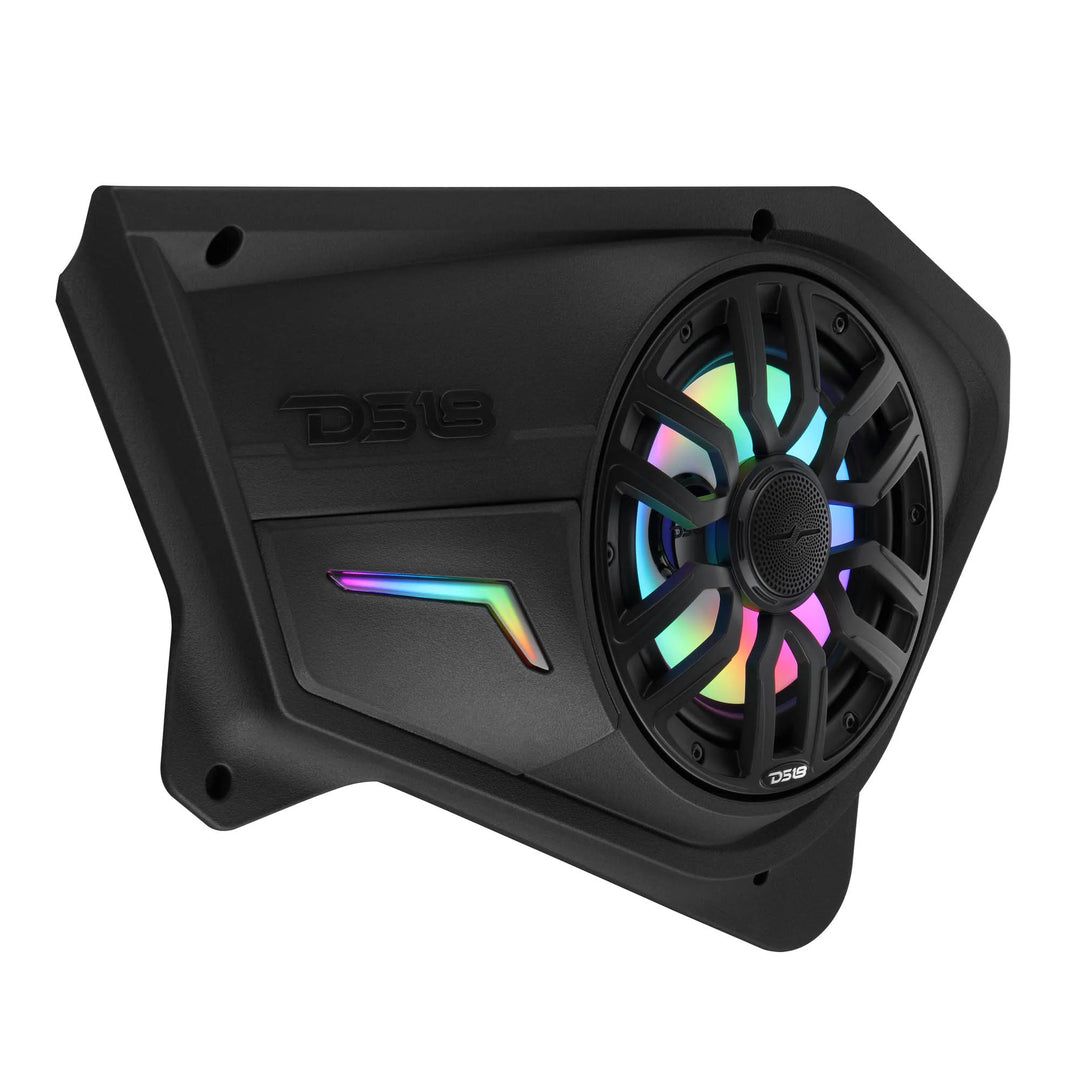 DS18 Back Door Panels for 8” Speakers with LEDs - Fits 2020–2024 Polaris RZR-PRO