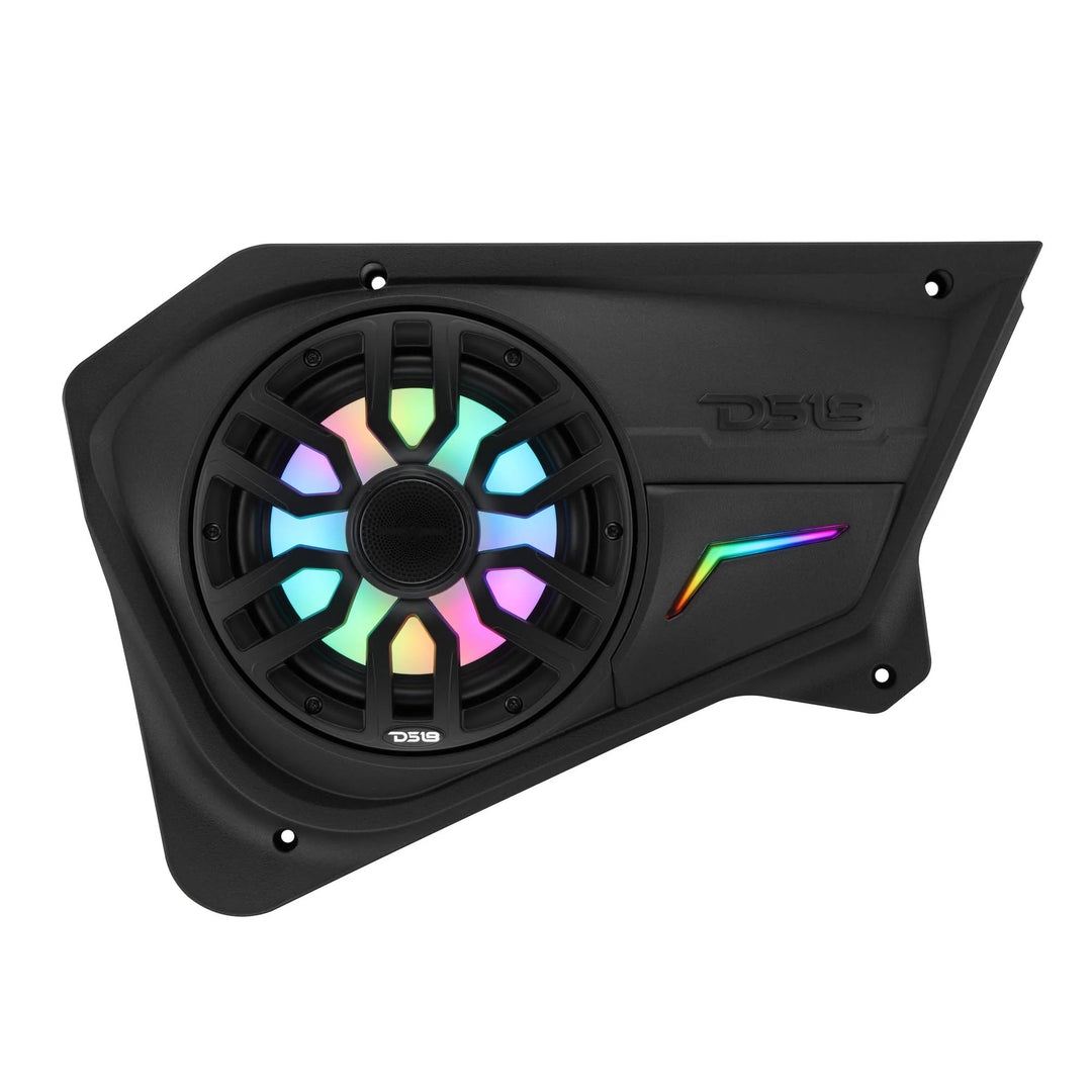 DS18 Back Door Panels for 8” Speakers with LEDs - Fits 2020–2024 Polaris RZR-PRO