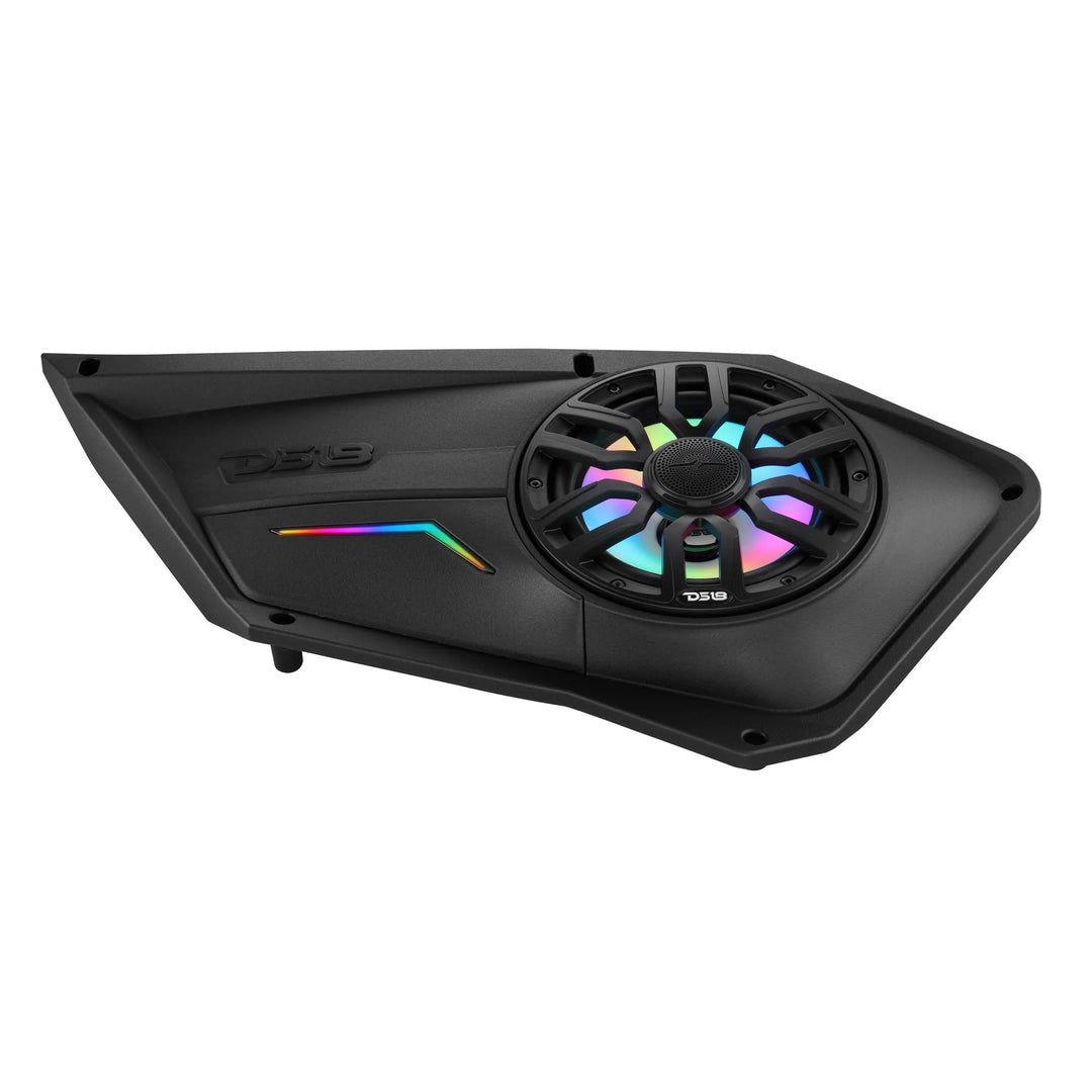 DS18 Front Door Panels for 8” Speakers with LEDs - Fits 2020–2024 Polaris RZR-PRO