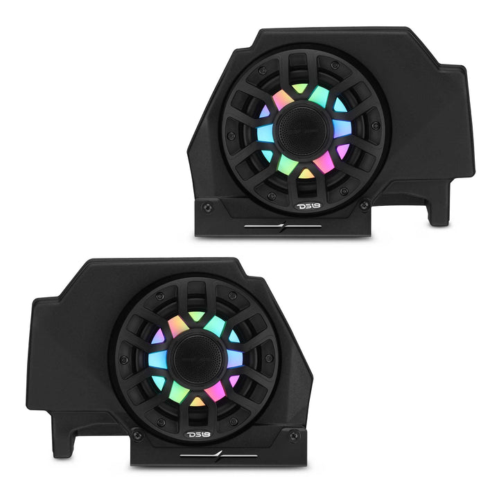 DS18 Rear Pods for 6.5” Speakers with LEDs - Fits 2020–2024 Polaris RZR-PRO