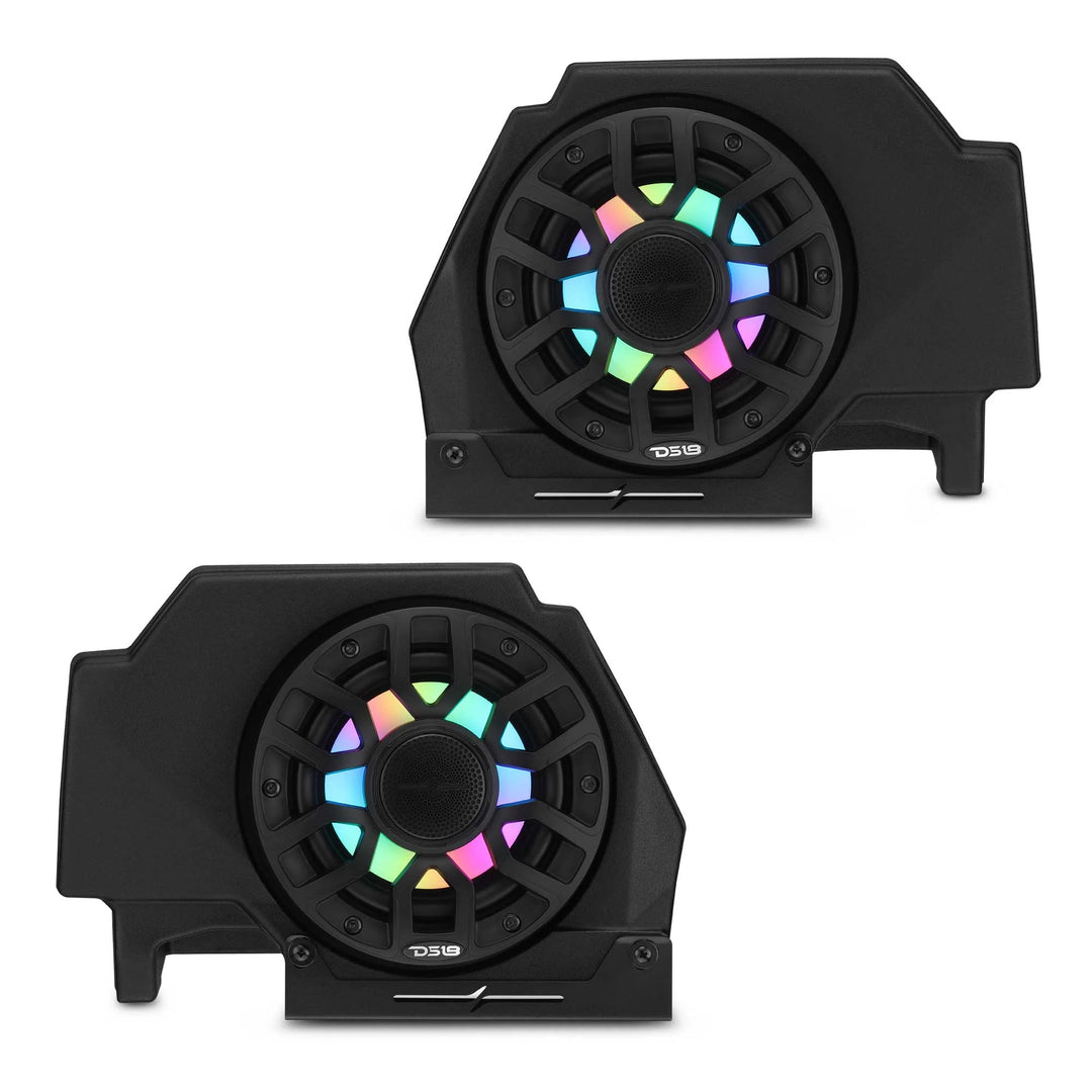 DS18 Rear Pods for 6.5” Speakers with LEDs - Fits 2020–2024 Polaris RZR-PRO