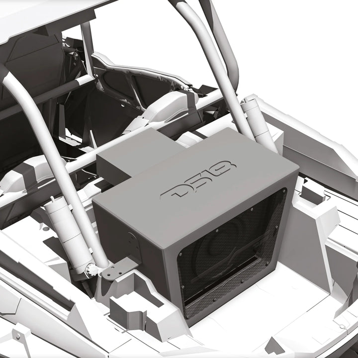 Polaris RZR PRO/XP - DS18 10" Bandpass Subwoofer Enclosure for Rear Cargo Box with Digital LED Lights - Preloaded EXL-X10.2D