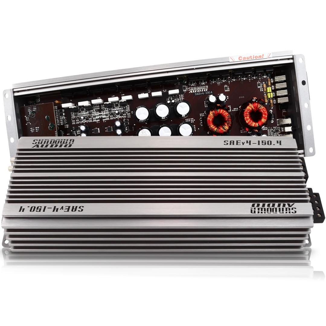 Sundown Audio SAEv.4-150.4 4-Channel Class A/B Amplifier - 4 x 150 Watts Rms @ 4-ohm