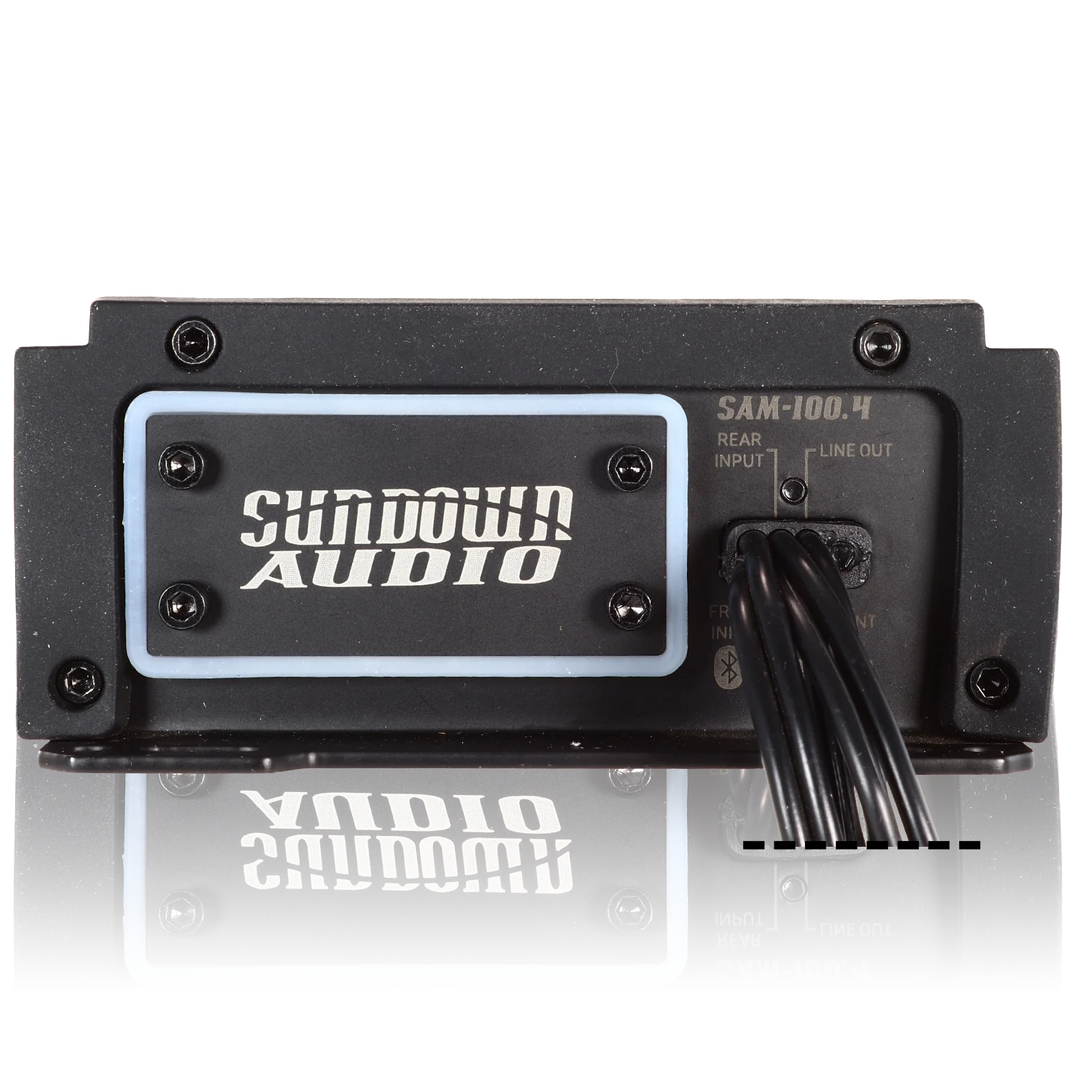 Sundown Audio SAM-100.4 4-Channel Powersports Amplifier with Bluetooth Connectivity - 4 x 100 Watts Rms @ 4-ohm