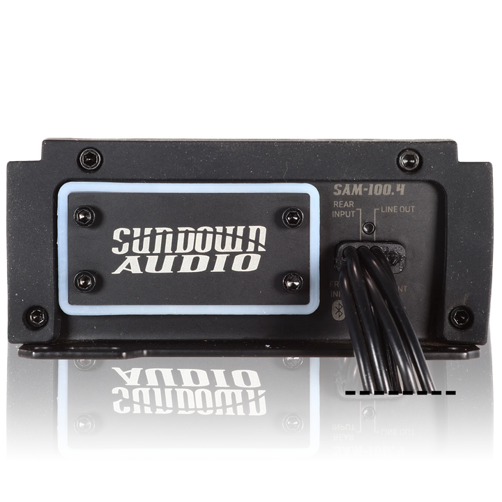 Sundown Audio SAM-100.4 4-Channel Powersports Amplifier with Bluetooth Connectivity - 4 x 100 Watts Rms @ 4-ohm