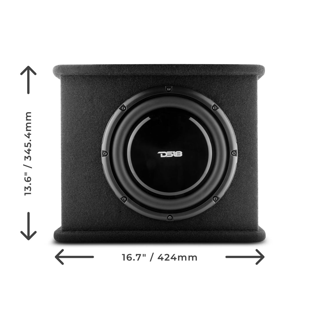 DS18 SB10A Loaded 10" Subwoofer Enclosure with Built-in Amplifier - 350 Watts Rms