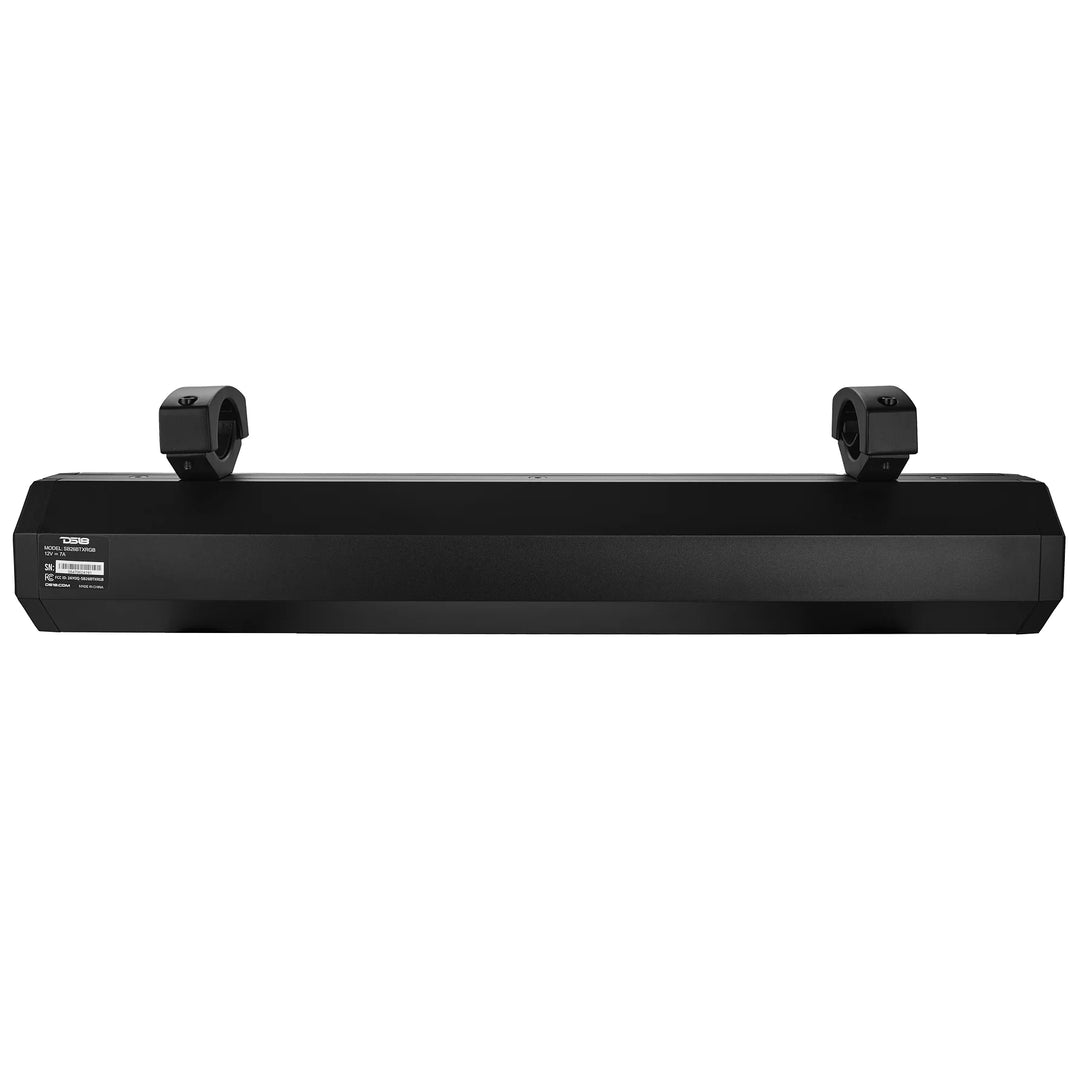 DS18 26" Amplified Marine Sound Bar with Built-in Bluetooth Connectivity and LED Lights - 100 Watts Rms 6 Speaker System