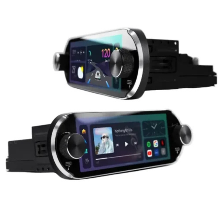 RDV SDIN6 Single-Din Radio with 6.8" Touchscreen and Wireless Apple Car Play & Android Auto