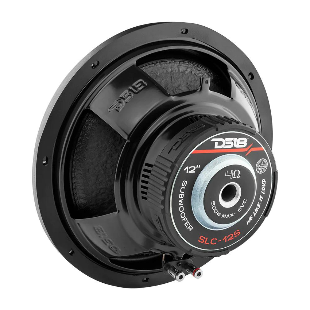 DS18 SLC-12S 12" Subwoofer with 2" Aluminum Voice Coil - 250 Watts Rms 4-ohm SVC