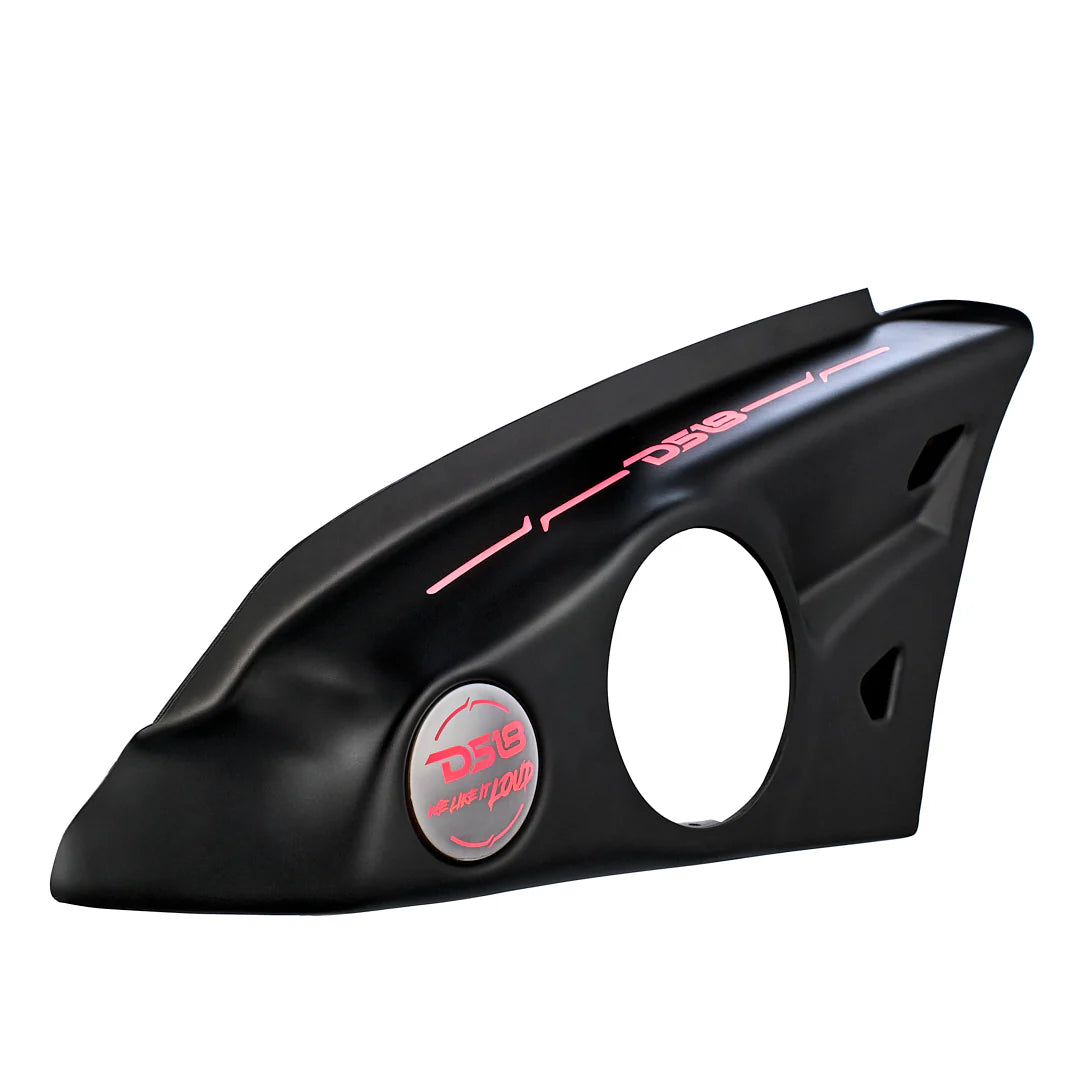 2015-up Polaris Slingshot - DS18 SLG-AR6v2 Armrest Speaker Pods with LED Lights - Fits 2x 6.5" Speakers and 2x 3.8" Tweeters