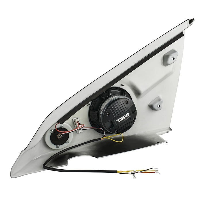 2015-up Polaris Slingshot - DS18 Armrest Pods with Digital LED Lights - Loaded with 2x 6.5" PRO-HY6.4MSL Speakers