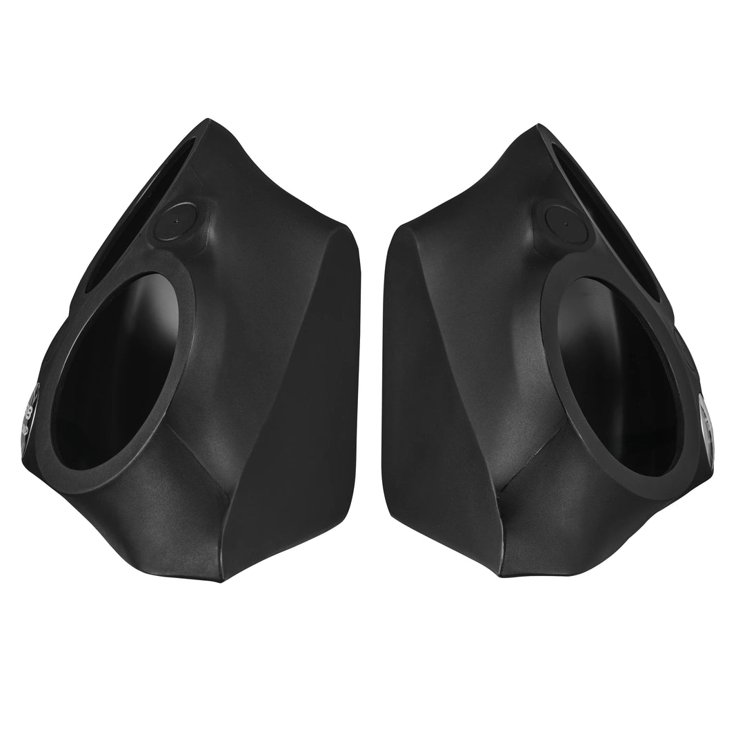2015-up Polaris Slingshot - DS18 SLG-F82 Outside Fender Pods with LED Lights - Fits 4x 8" Speakers and 4x 2.3" Tweeters