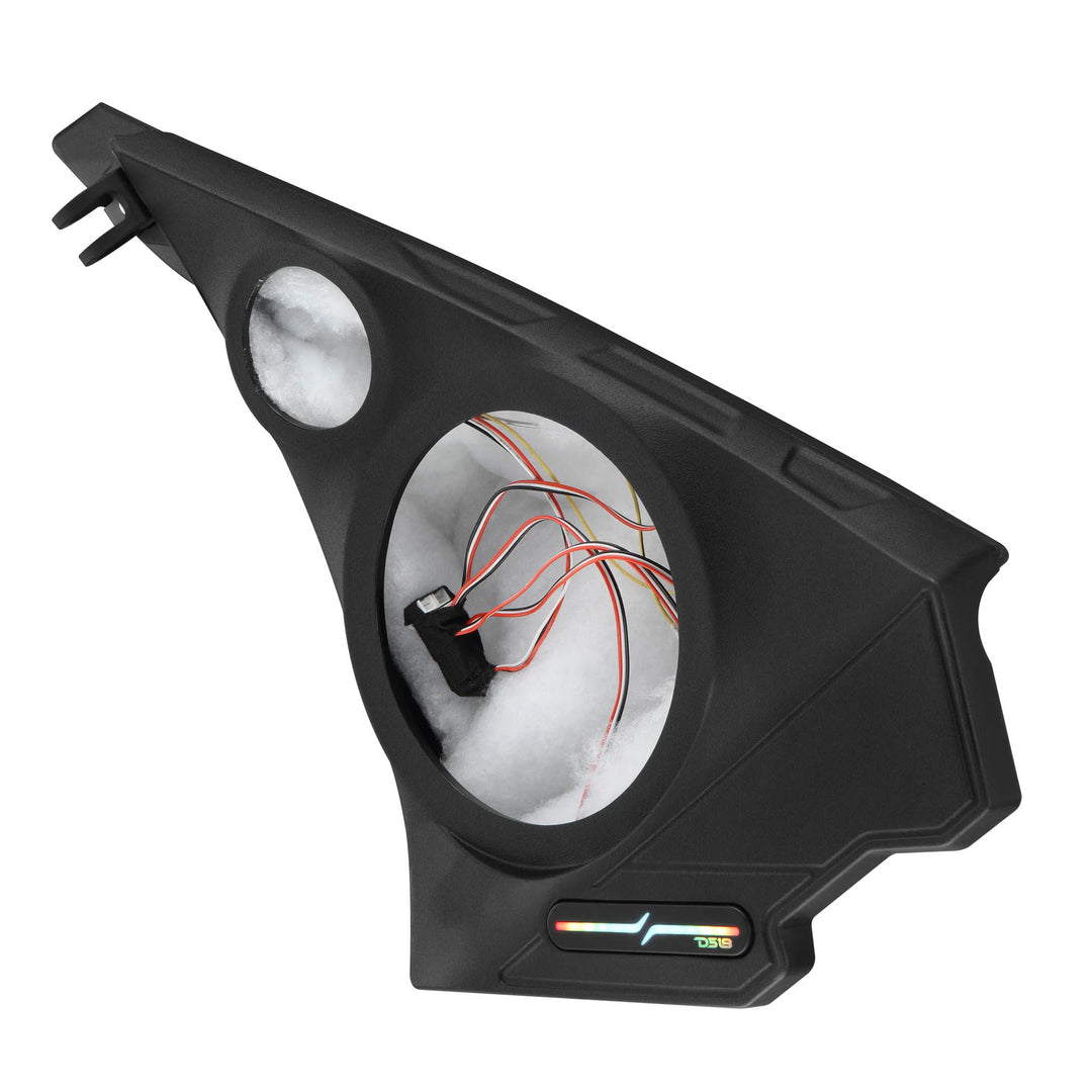 DS18 Kick Panel Speaker Pods with LEDs - Fits 2020-Up Polaris Slingshot