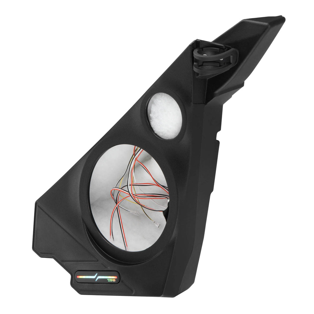 DS18 Kick Panel Speaker Pods with LEDs - Fits 2020-Up Polaris Slingshot