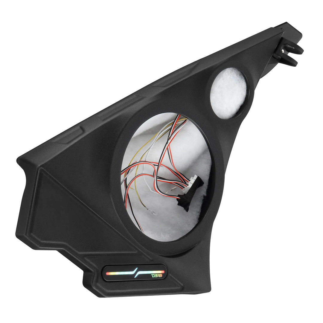 DS18 Kick Panel Speaker Pods with LEDs - Fits 2020-Up Polaris Slingshot