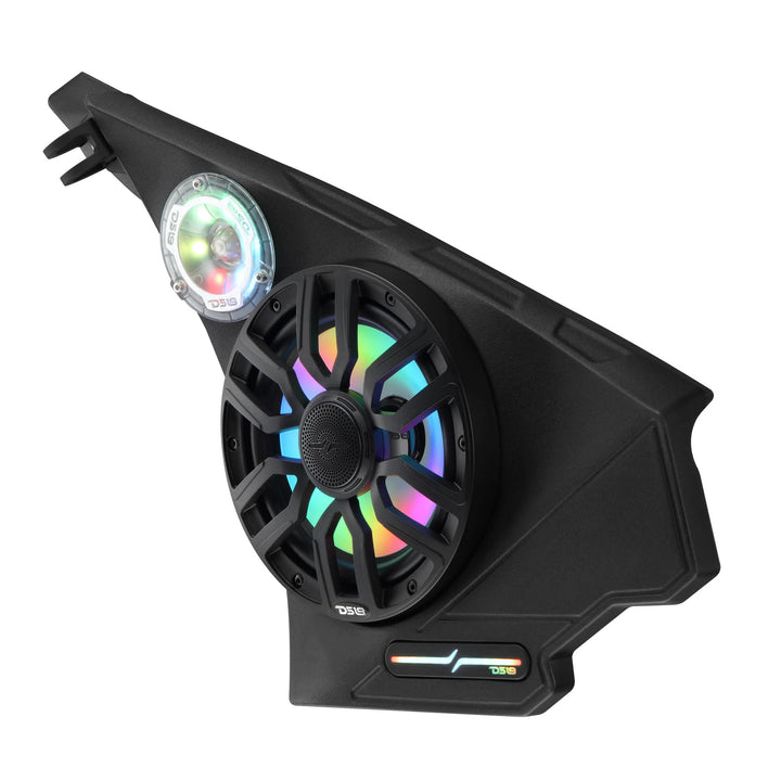 DS18 Kick Panel Speaker Pods with 2x 8" NXL-IQ8/BK and 2x PRO-TW1LD Tweeters - Fits 2020-Up Polaris Slingshot