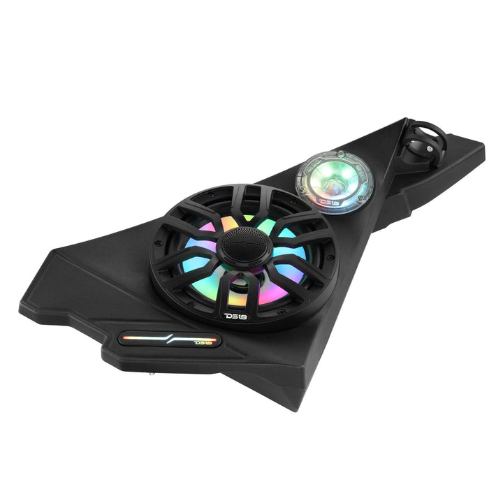 DS18 Kick Panel Speaker Pods with 2x 8" NXL-IQ8/BK and 2x PRO-TW1LD Tweeters - Fits 2020-Up Polaris Slingshot