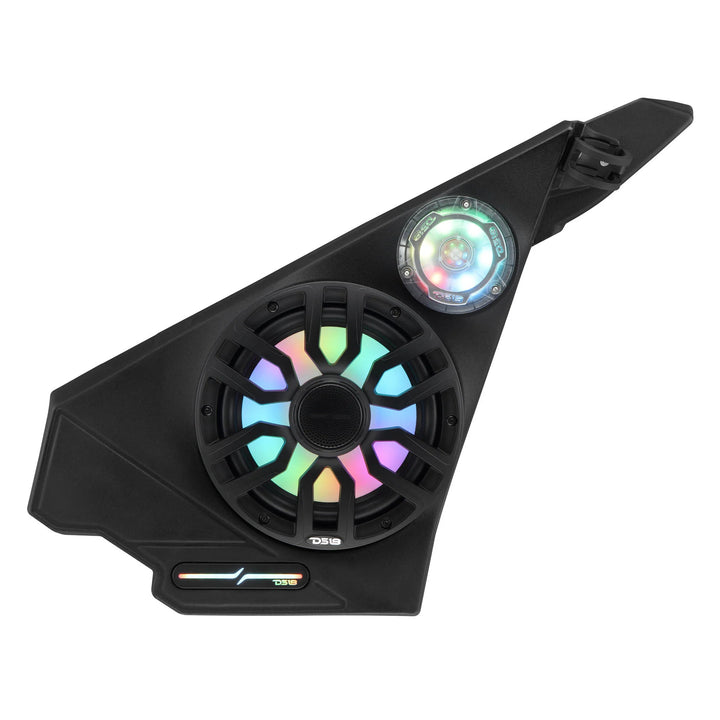DS18 Kick Panel Speaker Pods with 2x 8" NXL-IQ8/BK and 2x PRO-TW1LD Tweeters - Fits 2020-Up Polaris Slingshot