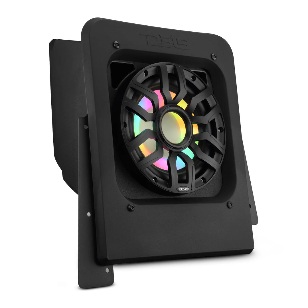 DS18 Sealed Enclosure with 10" Subwoofer and LEDs - Fits 2015-up Polaris Slingshot