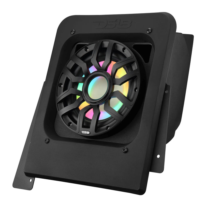 DS18 Sealed Enclosure with 10" Subwoofer and LEDs - Fits 2015-up Polaris Slingshot