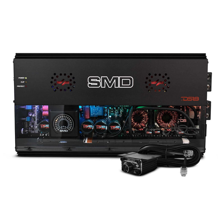 SMD 5000.1D Monoblock Amplifier with VM-1 Voltmeter and Digital LED Lights - 1 x 5000 Watts Rms @ 1-ohm