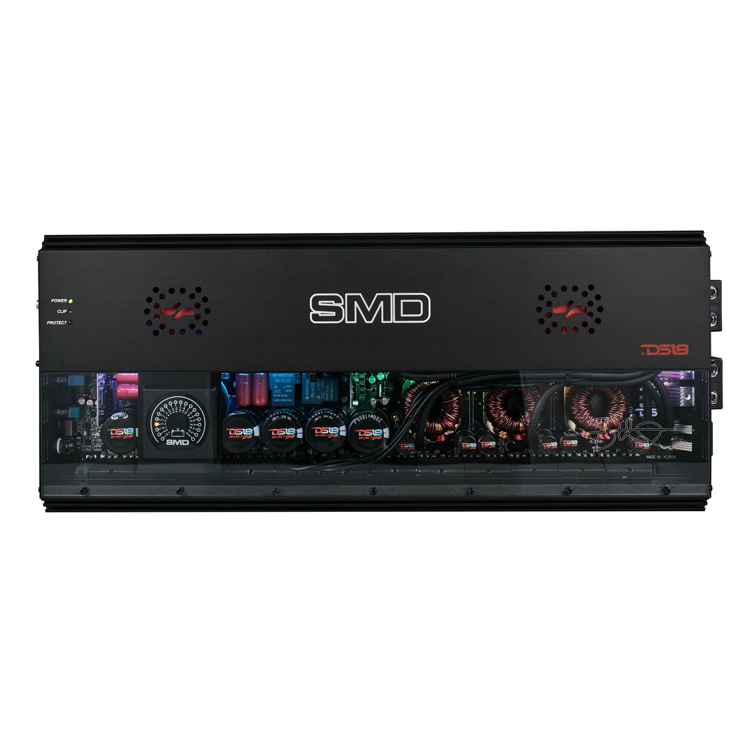 SMD 8500.1D Monoblock Amplifier with VM-1 Voltmeter and Digital LED Lights - 1 x 8500 Watts Rms @ 1-ohm