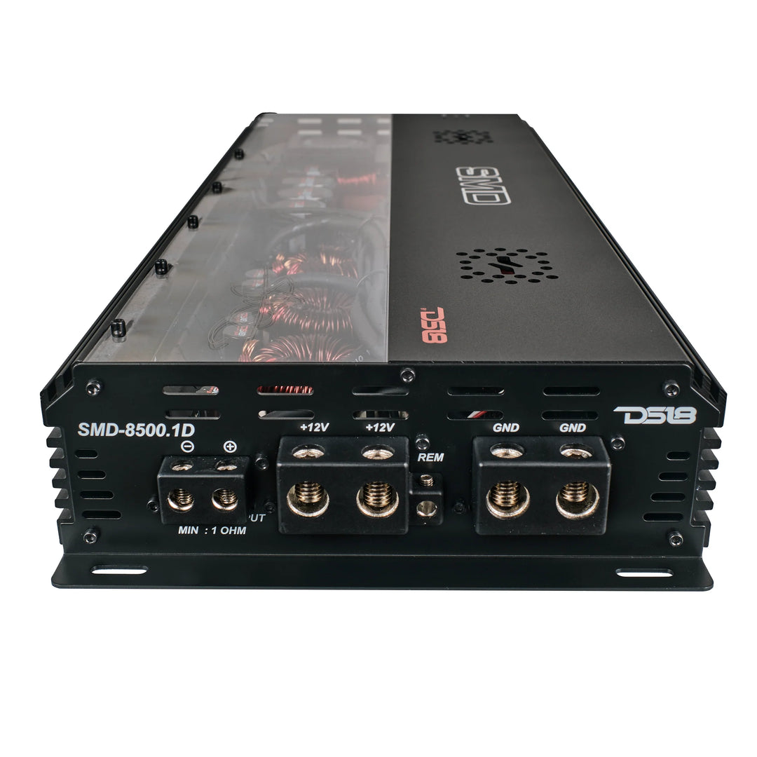 SMD 8500.1D Monoblock Amplifier with VM-1 Voltmeter and Digital LED Lights - 1 x 8500 Watts Rms @ 1-ohm