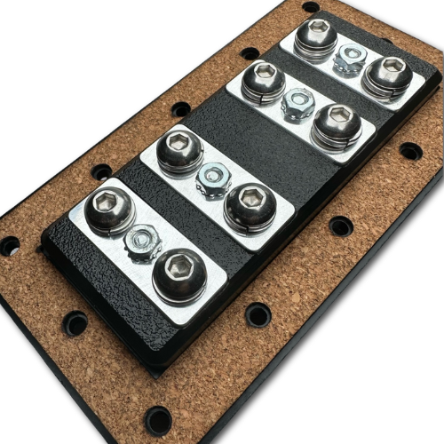 SMD QR-2 2-Channel Quick Release Speaker Box Terminal with High-Strength Neodymium Magnets and Black Pull Straps