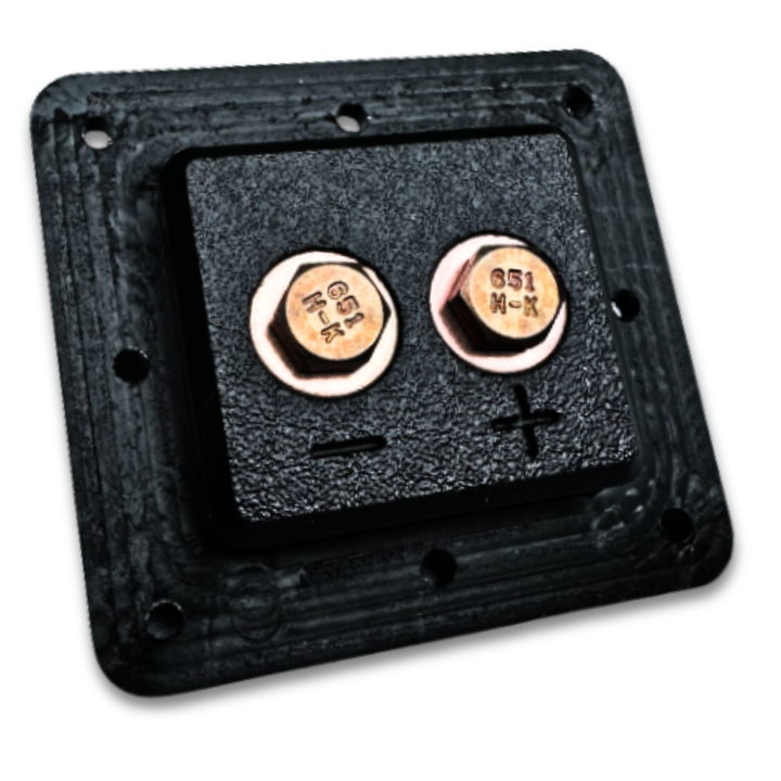 SMD 1-Channel Square Speaker Terminal - Copper Hardware