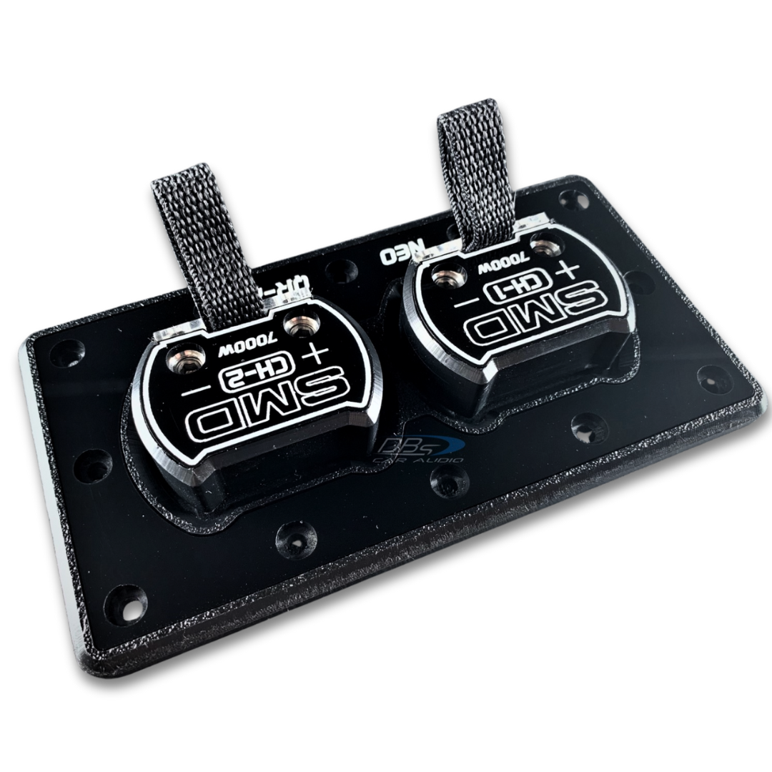 SMD QR 2-Channel Quick Release Magnet Speaker Terminal - Stainless and Aluminum Hardware