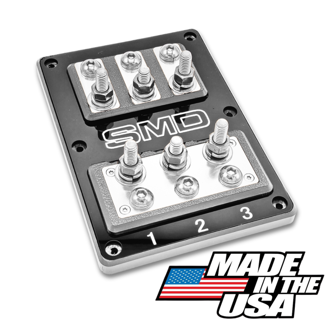 SMD Triple XL2 3 Spot ANL Fuse Block - Stainless Steel and Aluminum Hardware