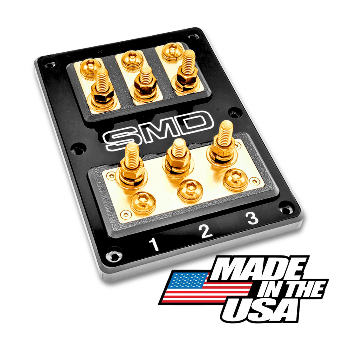 SMD Triple XL2 3 Spot ANL Fuse Block - Copper Hardware
