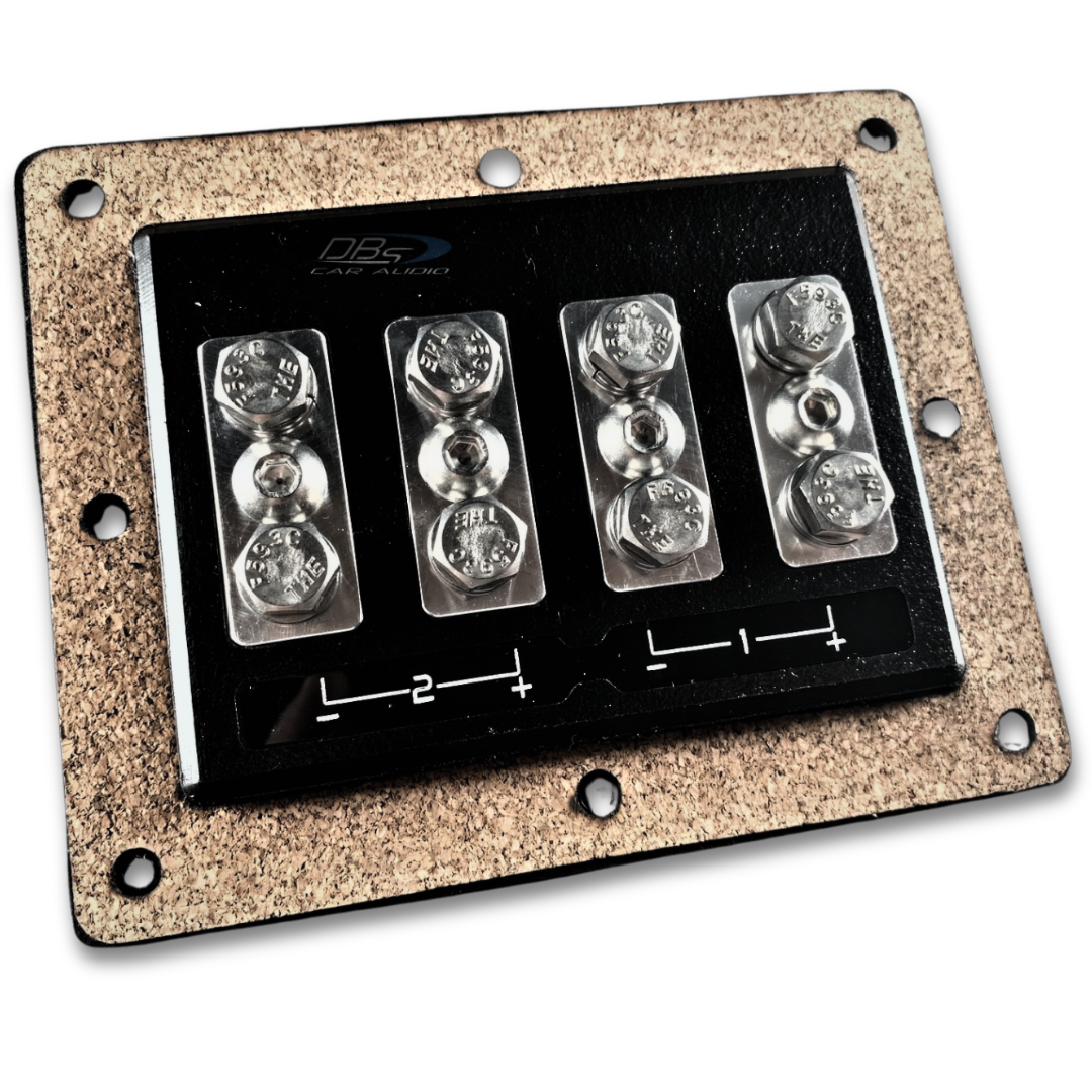 SMD TX 2-Channel Speaker Terminal - Stainless and Aluminum Hardware