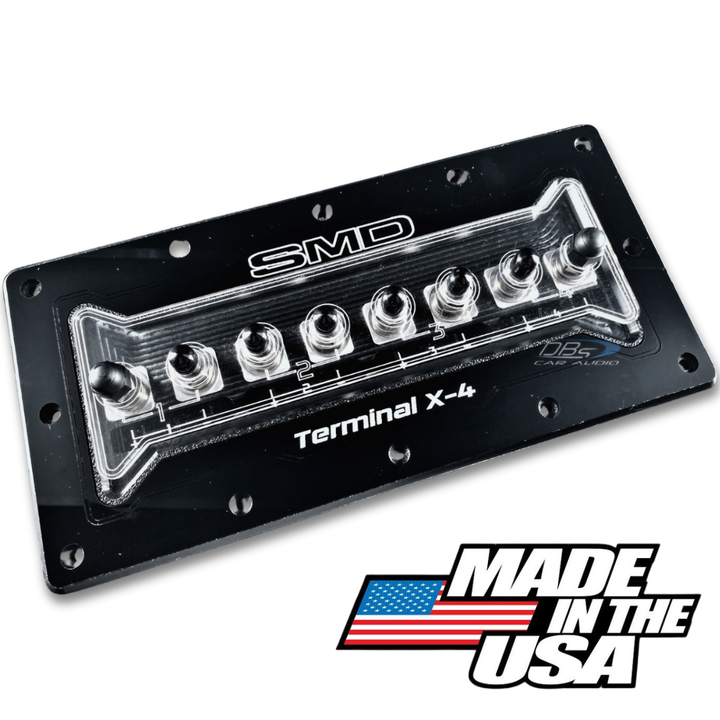 SMD TX 4-Channel Speaker Terminal - Stainless and Aluminum Hardware