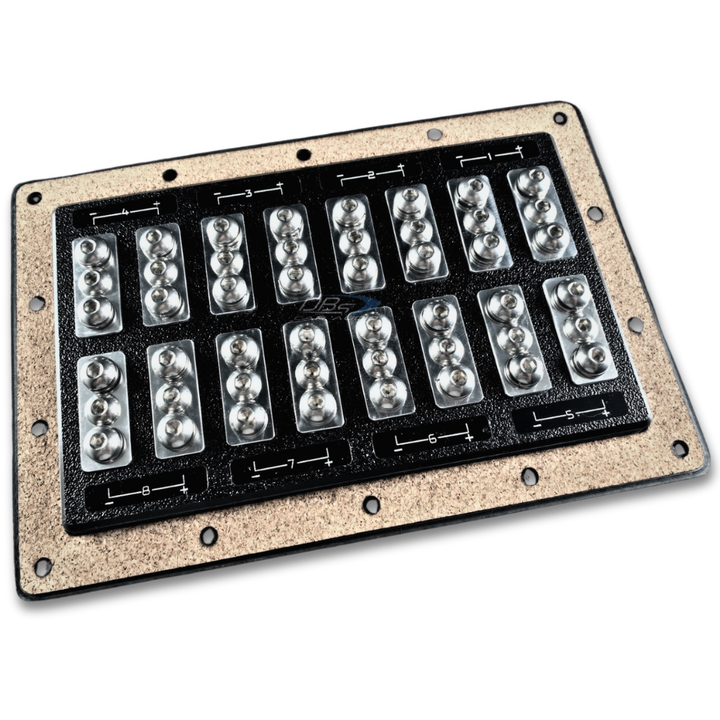 SMD TX 8-Channel Speaker Terminal - Stainless and Aluminum Hardware