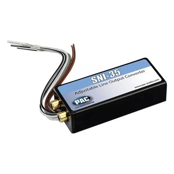 Pac-Audio SNI-35 2-Channel Adjustable Rca Line Output Converter - 50 Watts Max Input Per Channel