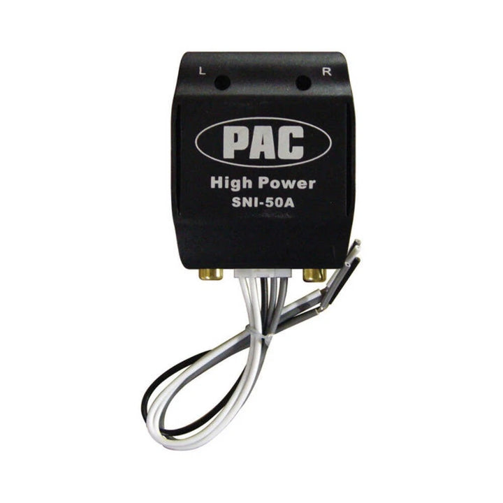 Pac-Audio SNI-50A 2-Channel Adjustable Rca Line Output Converter - 50 Watts Max Input Per Channel