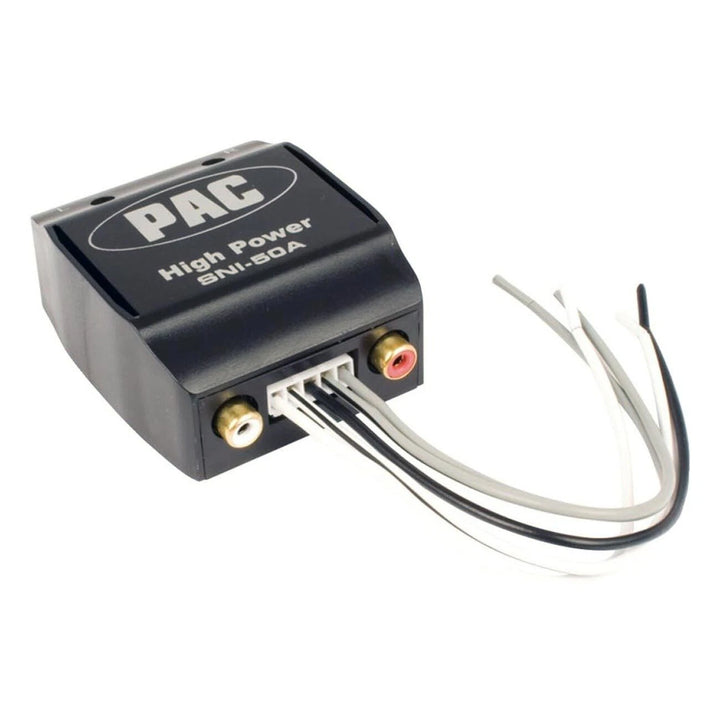 Pac-Audio SNI-50A 2-Channel Adjustable Rca Line Output Converter - 50 Watts Max Input Per Channel