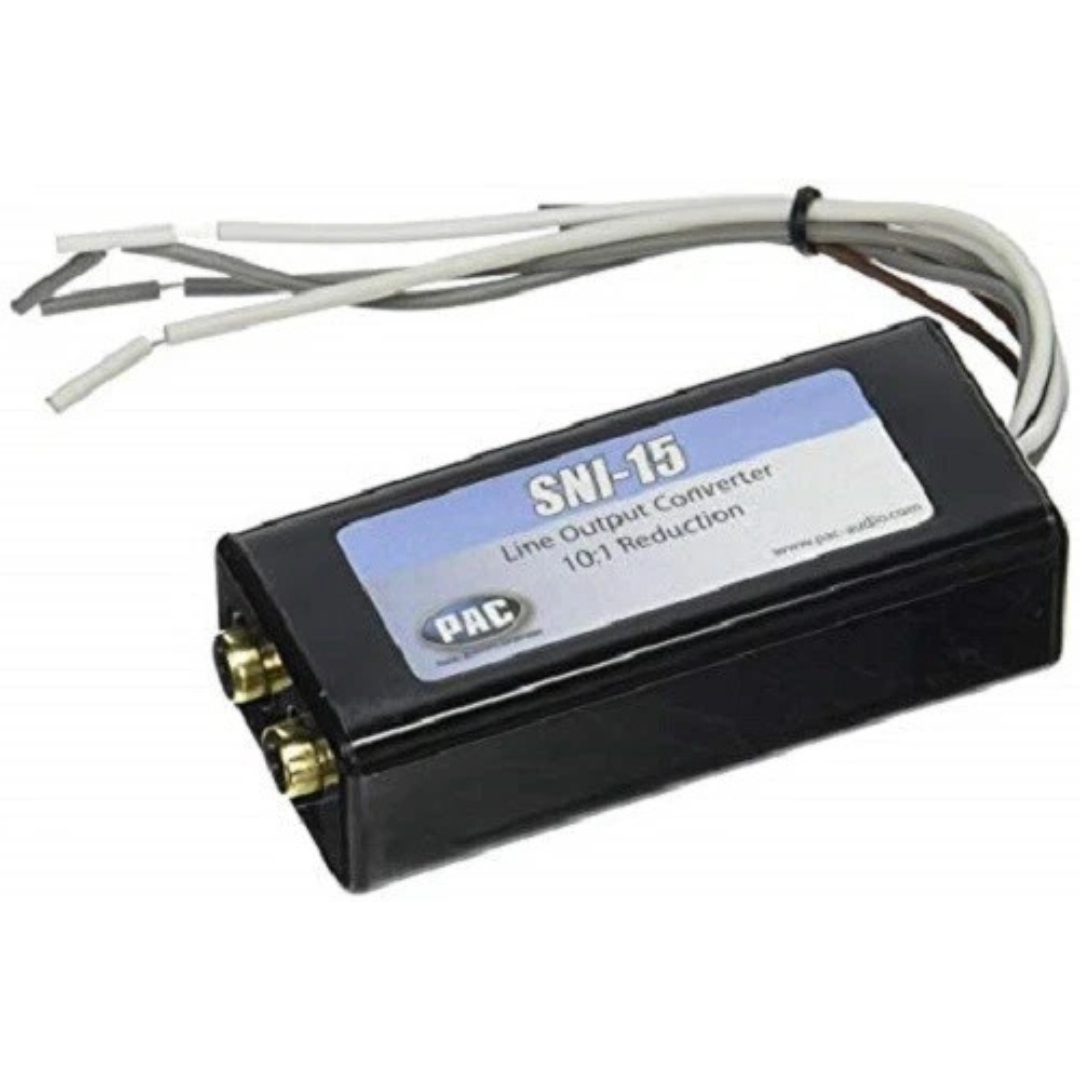 Pac-Audio SNI-15 2-Channel Rca Line Output Converter - 45 Watts Max Input Per Channel