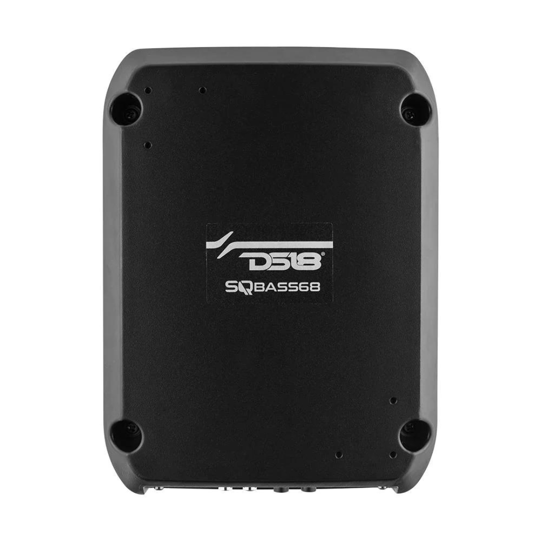 DS18 SQBASS68 Caja de subwoofer amplificada para debajo del asiento de 6x8" con perilla de graves con cable - 150 vatios Rms 2 ohmios