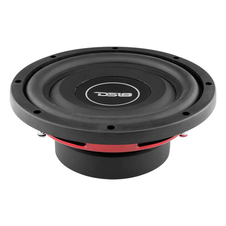 DS18 SRW8.4D Shallow Mount 8" Subwoofer with 1.5" Aluminum Voice Coil - 150 Watts Rms 4-ohm DVC