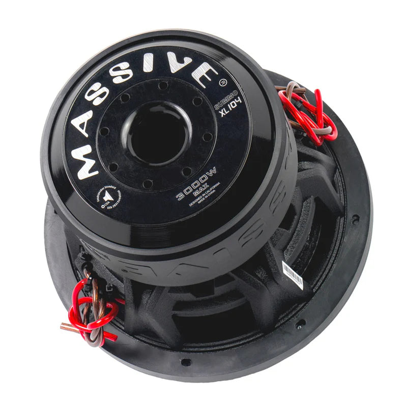 Massive Audio SUMMO XL-Series 10" Subwoofer - 1500 Watts Rms 4-ohm DVC