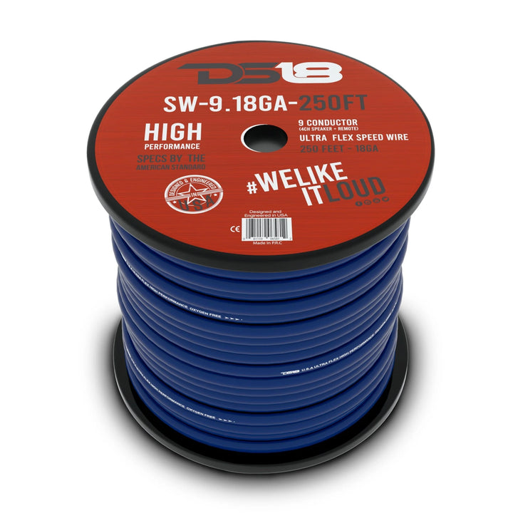 DS18 SW-9.18GA-250FT 9 Wire Speed Cable - 250 Foot Roll