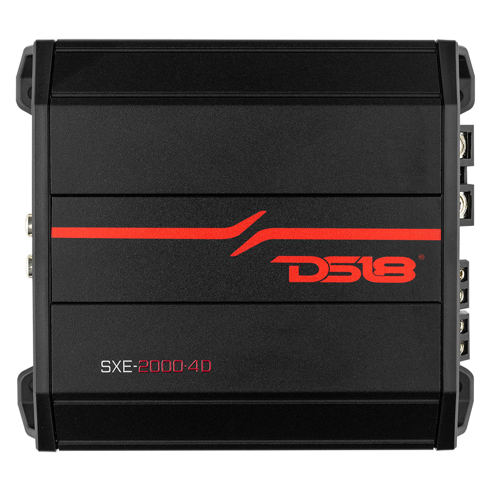 DS18 SXE 4-Channel Class D Amplifier - 4 x 100 Watts Rms @ 4-ohm
