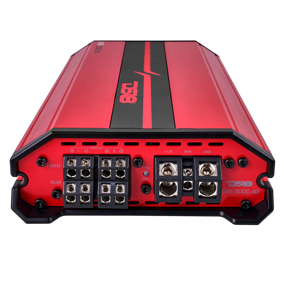 DS18 SXE 4-Channel Class D Amplifier - 4 x 200 Watts Rms @ 4-ohm