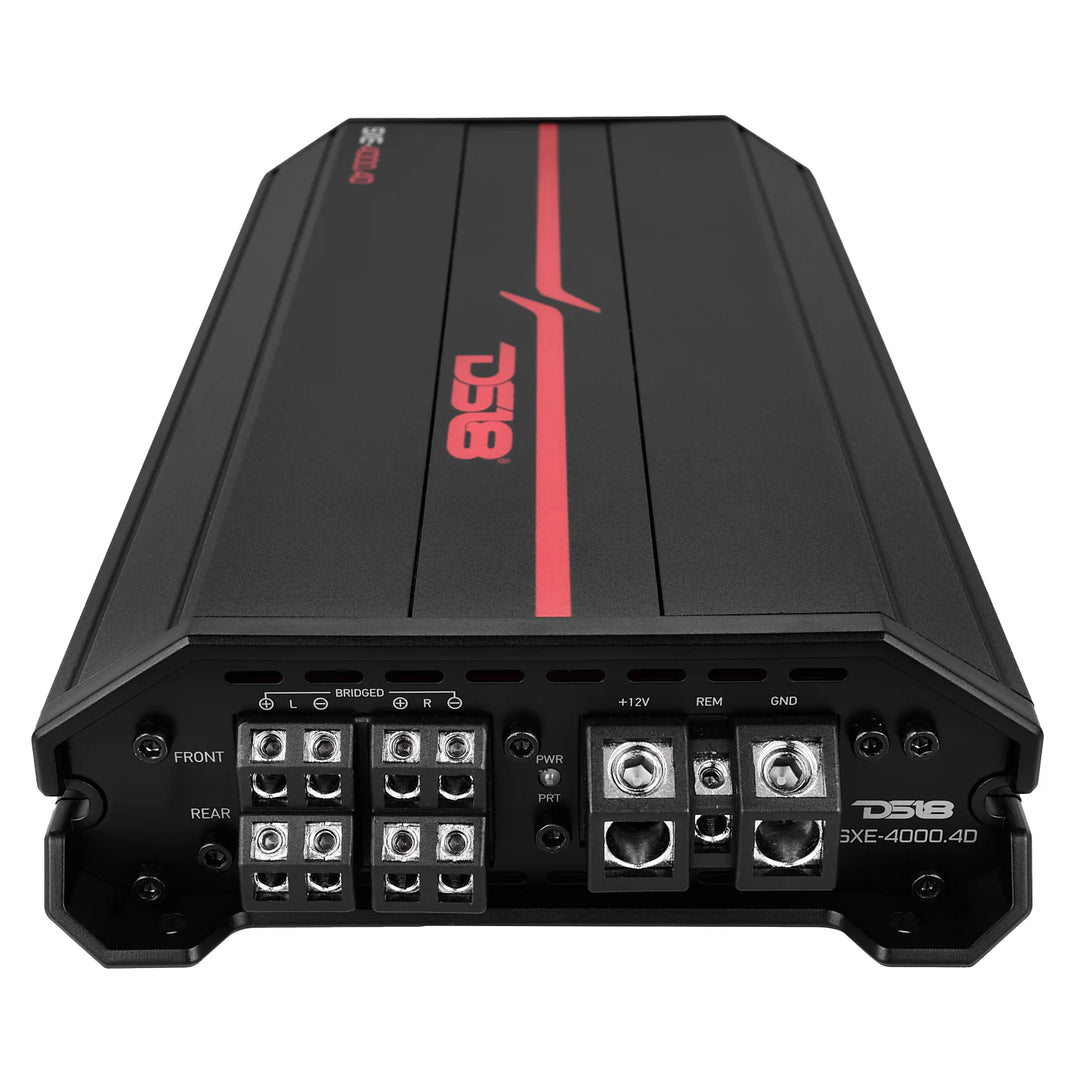 DS18 SXE 4-Channel Class D Amplifier - 4 x 275 Watts Rms @ 4-ohm