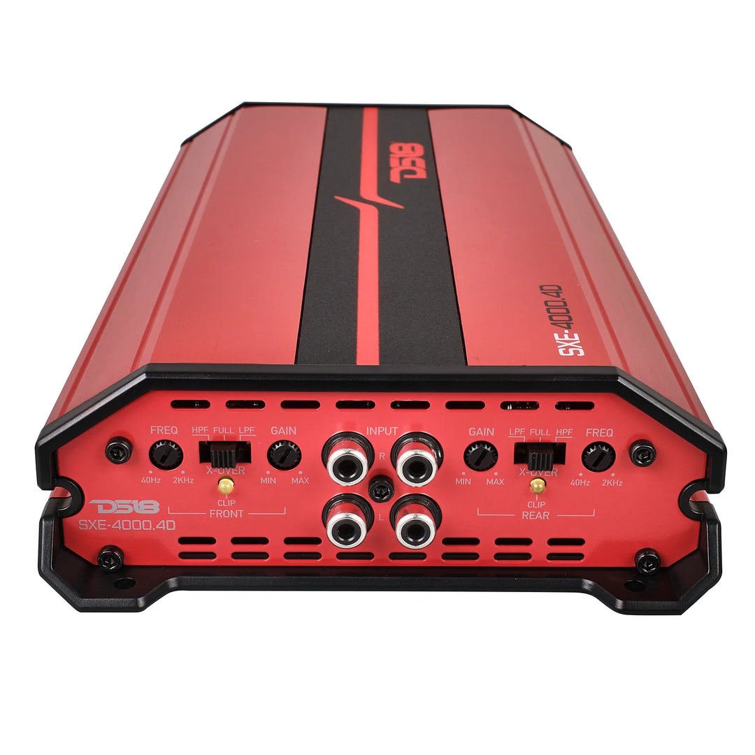 DS18 SXE 4-Channel Class D Amplifier - 4 x 275 Watts Rms @ 4-ohm