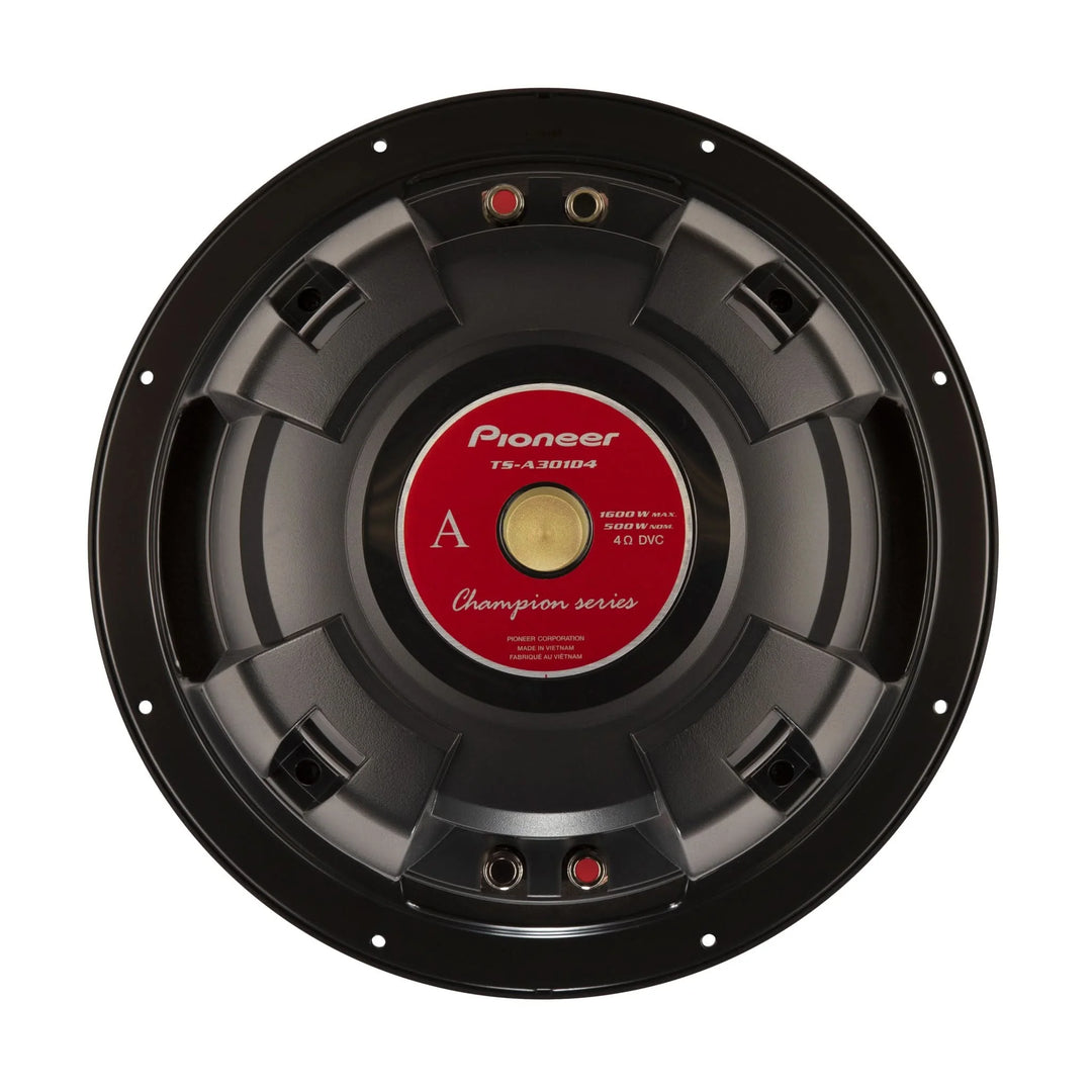 Pioneer TS-A301D4 12" Subwoofer - 500 Watts Rms Dual 4-ohm