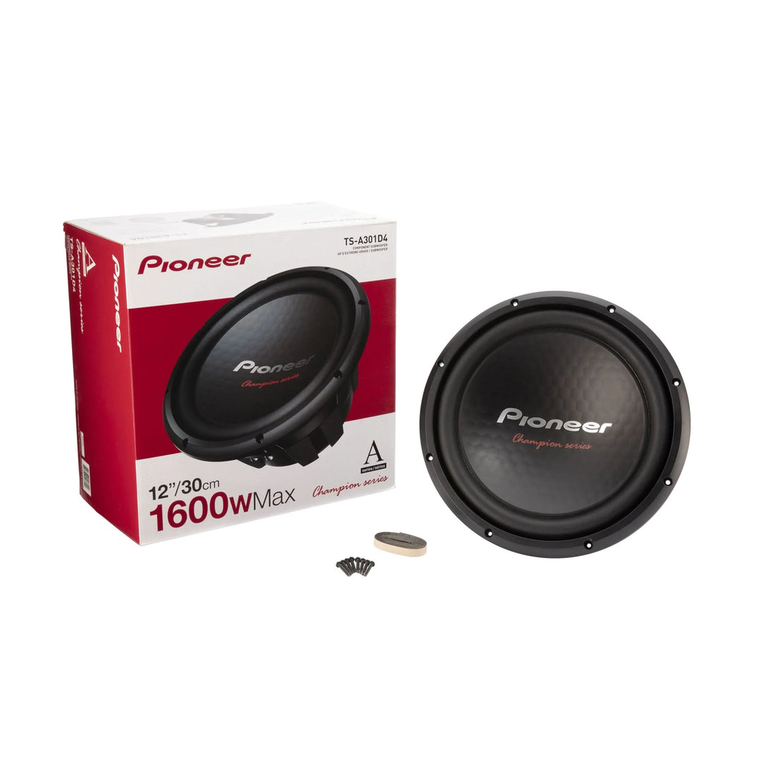 Pioneer TS-A301D4 12" Subwoofer - 500 Watts Rms Dual 4-ohm
